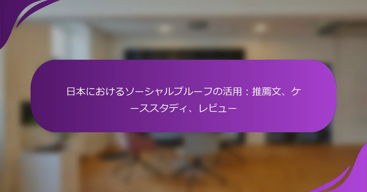 日本におけるソーシャルプルーフの活用：推薦文、ケーススタディ、レビュー